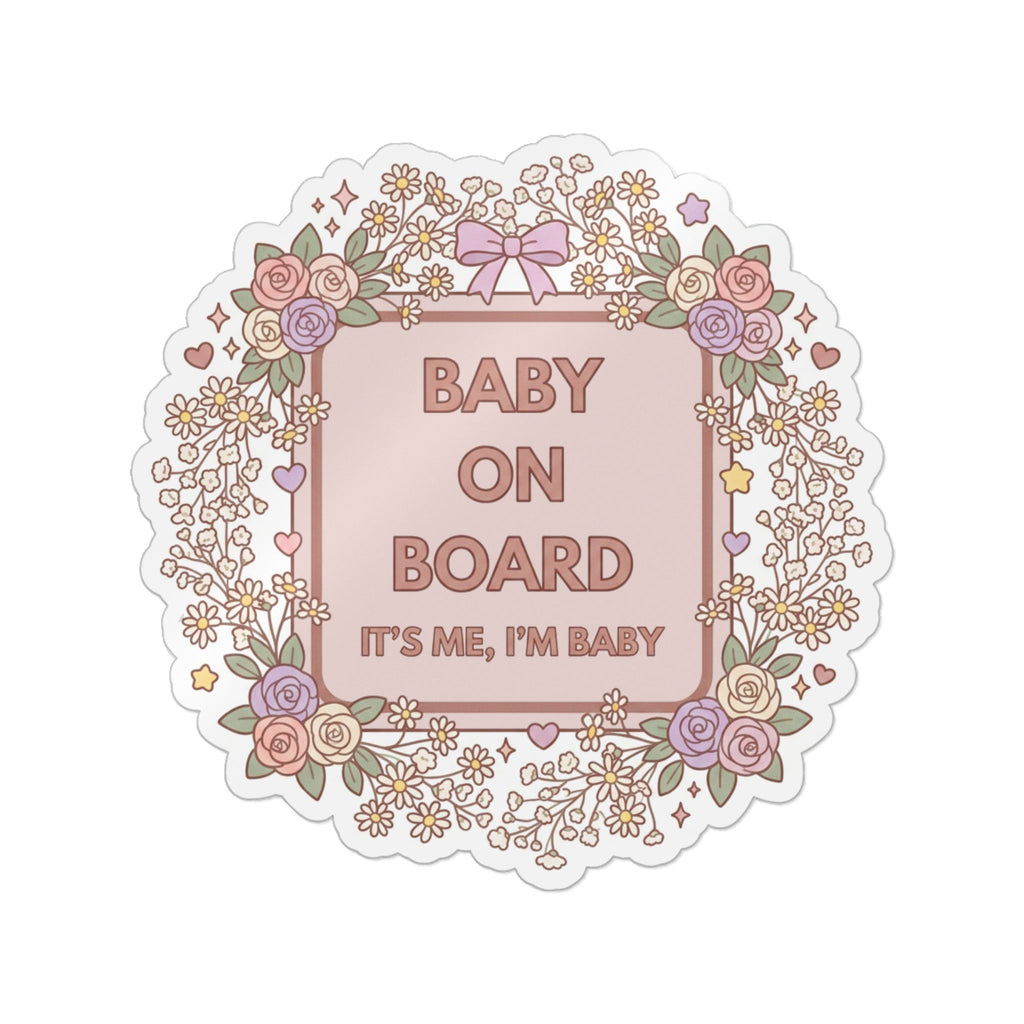 Cute Funny Die-Cut Bumper Sticker