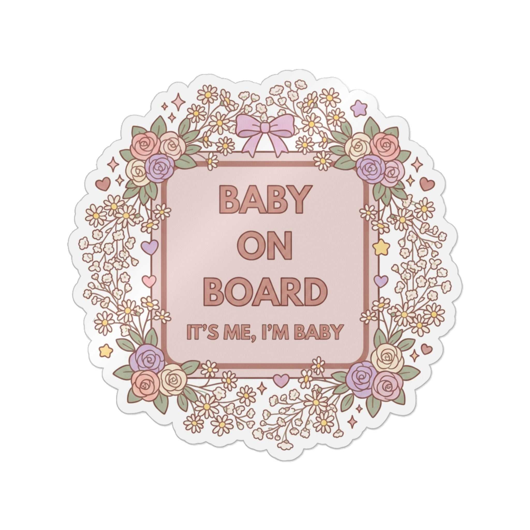 Cute Funny Die-Cut Bumper Sticker