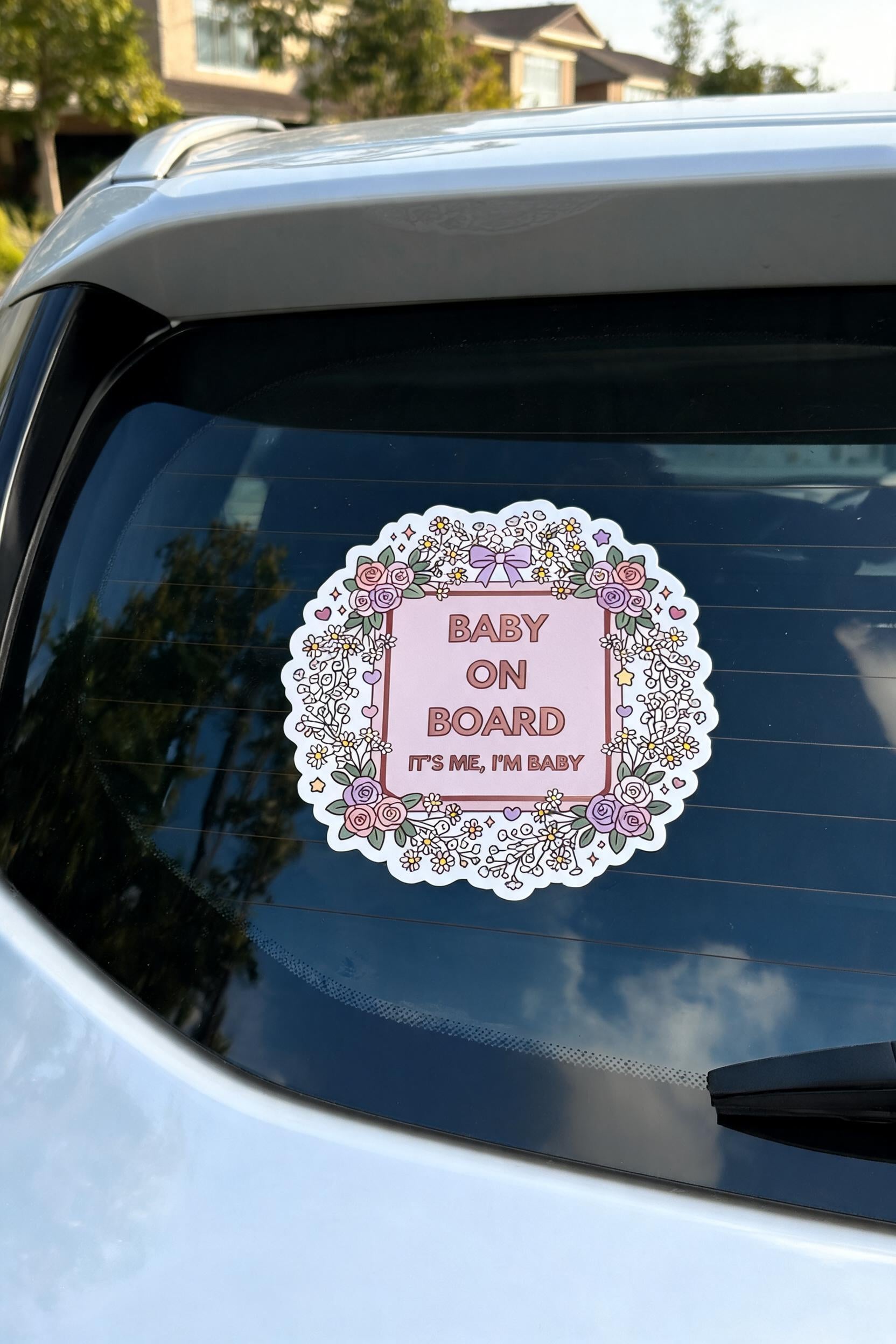 Cute Funny Die-Cut Bumper Sticker