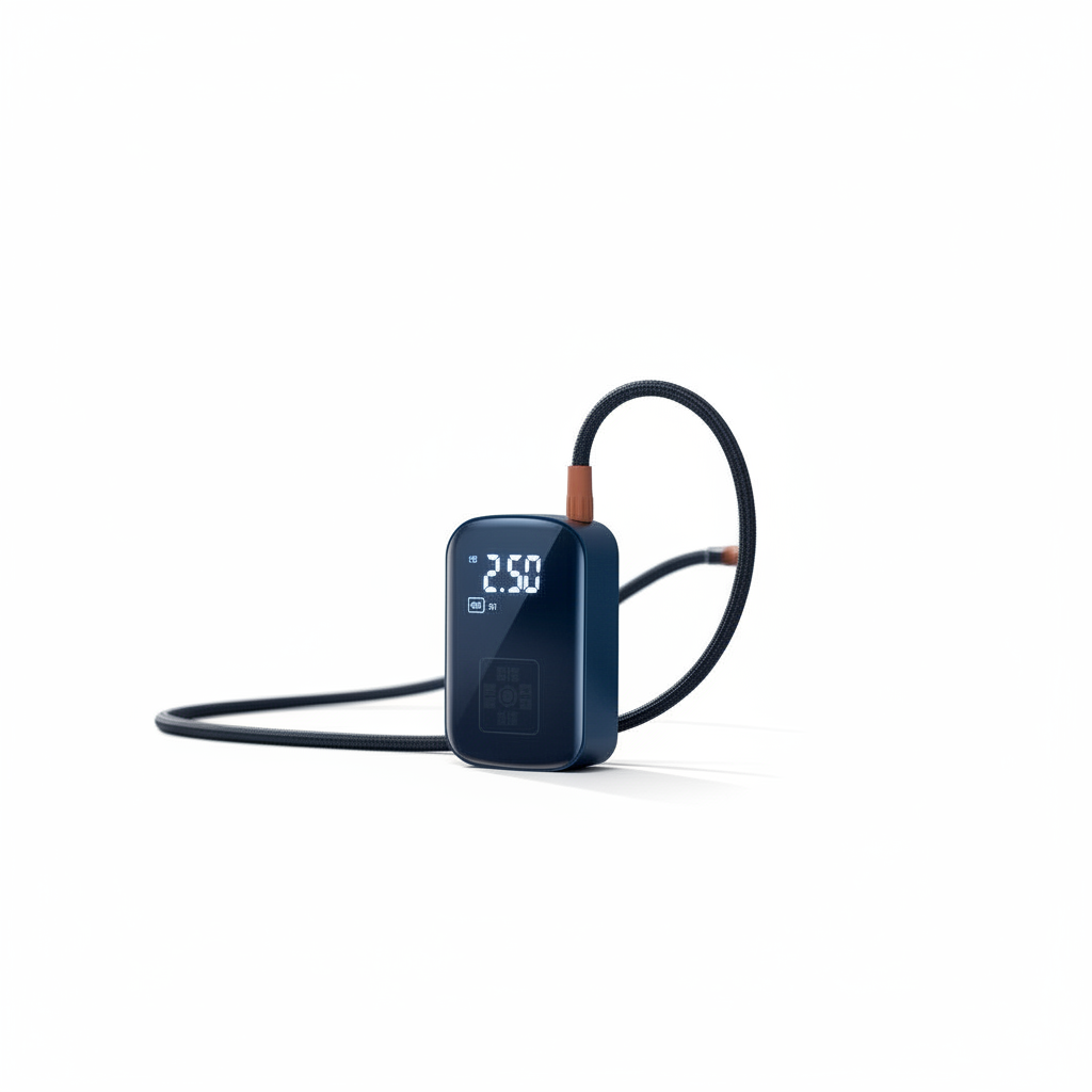 Wireless Portable Tire Inflator - White Background